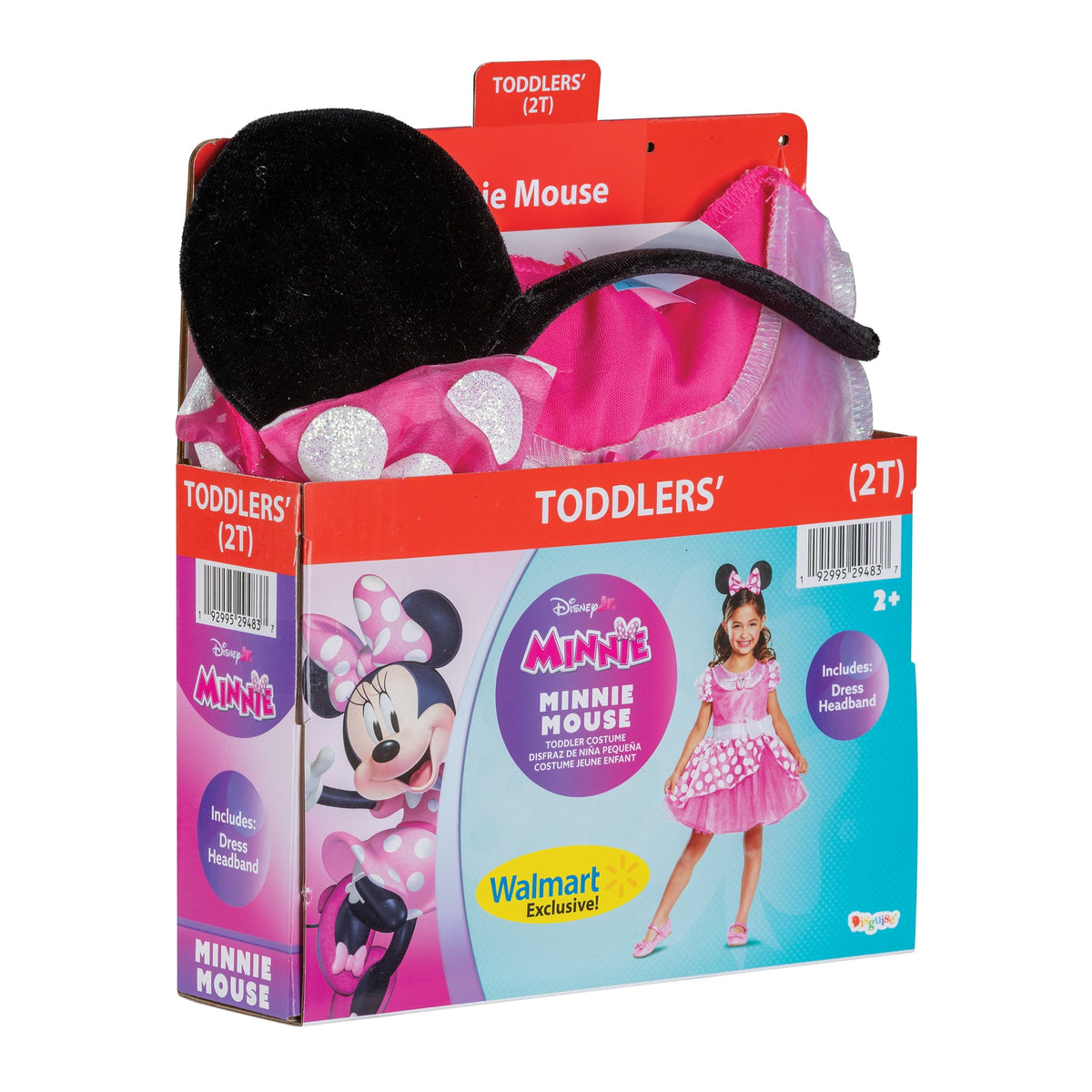 Disney Minnie Mouse Halloween Costume for Children, Toddlers Size 3T-4T, by Disguise
