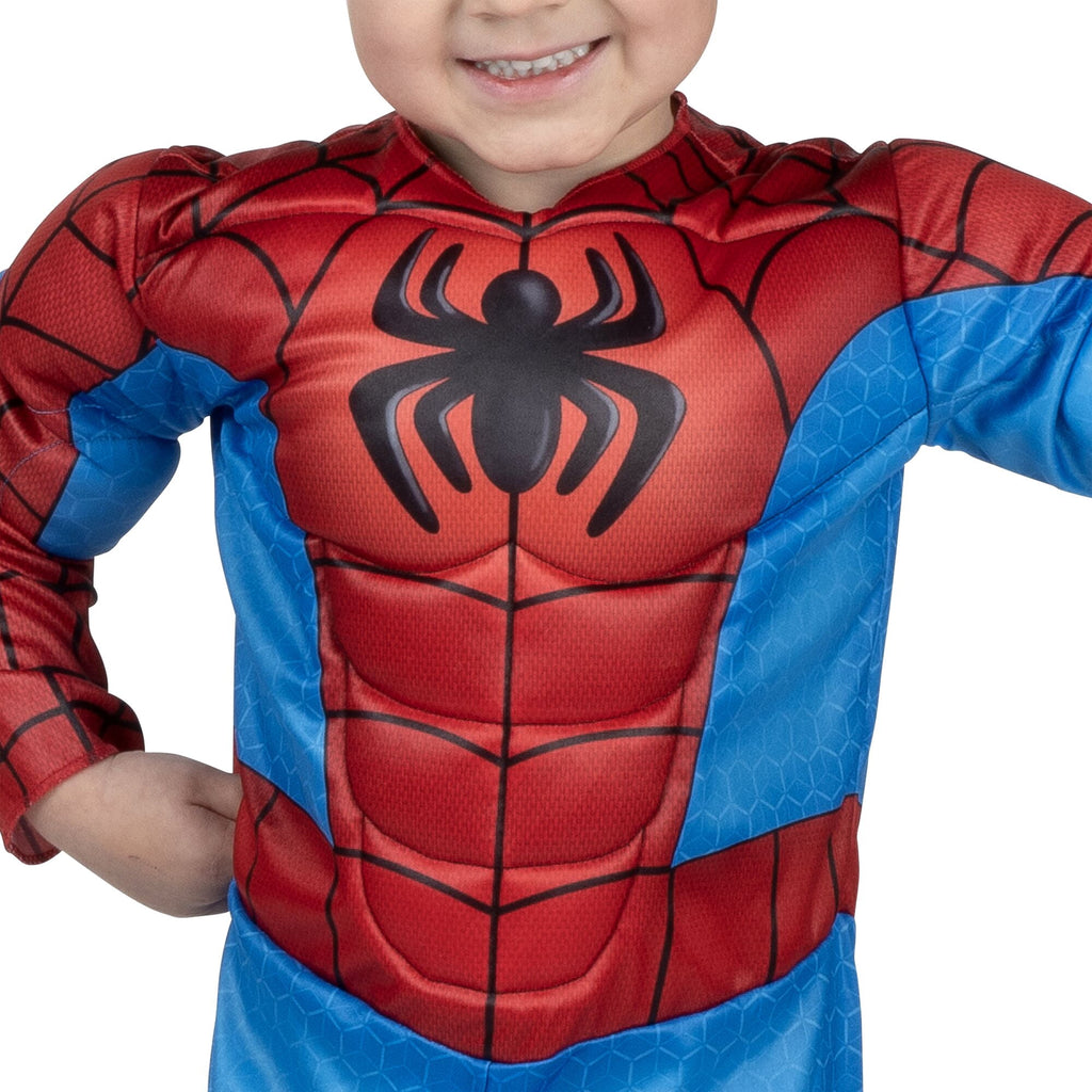 Marvel's Spiderman Halloween Costume for Toddler, Size 3-4T, by Jazwares
