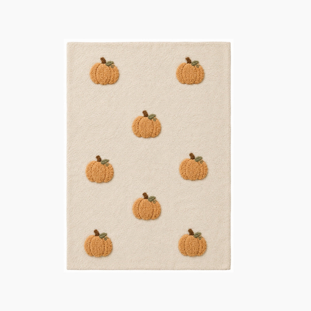 Guvpev Halloween Flannel Throw Blanket, 39.4" x 27.6" Soft Plush 3D Pumpkin Printed Decorative Blanket for Couch, Bed, Travel, Living Room, Cozy Fall Holiday Home Accent
