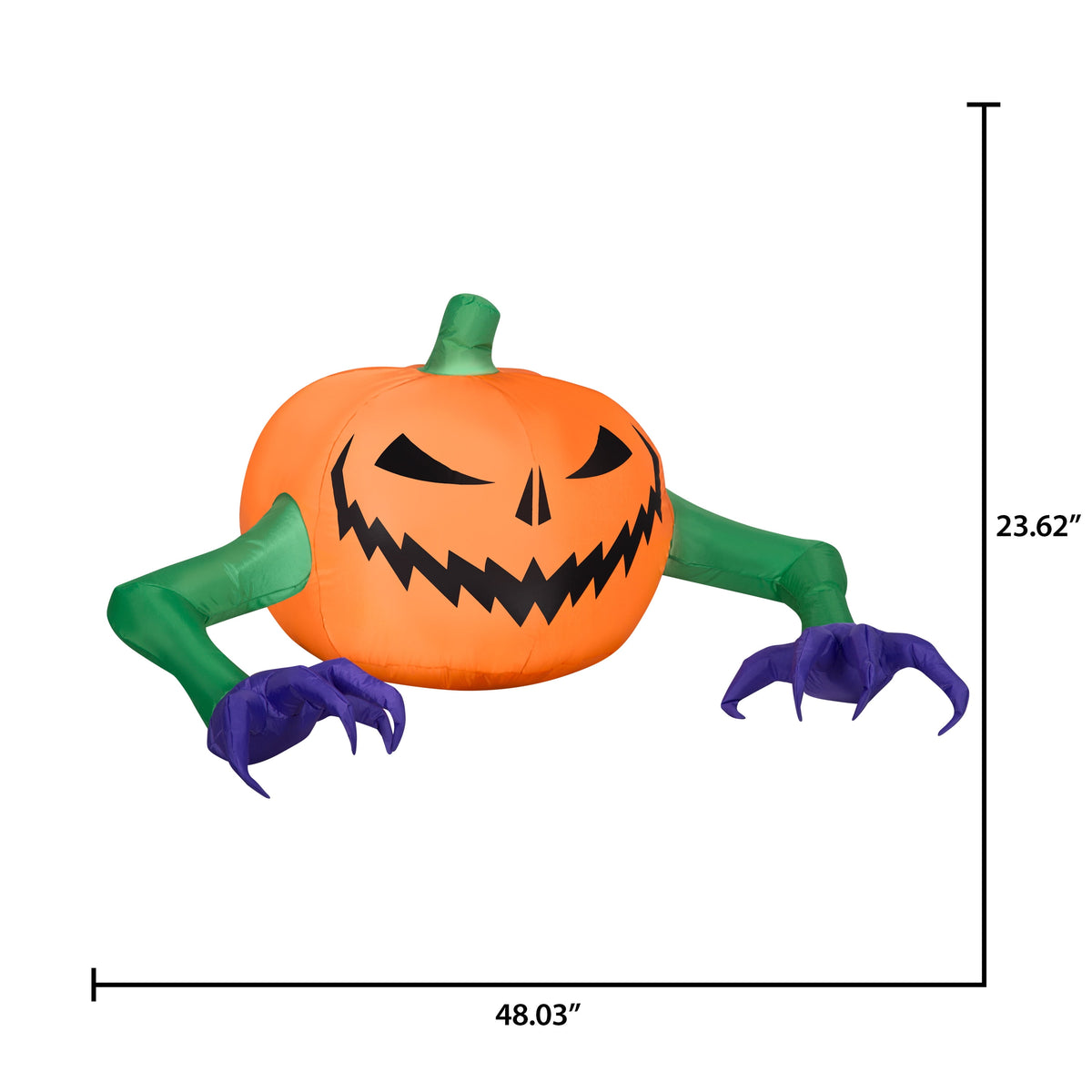 48 Inch Crawling Jack o' Lantern Monster for Halloween by Airblown Inflatables
