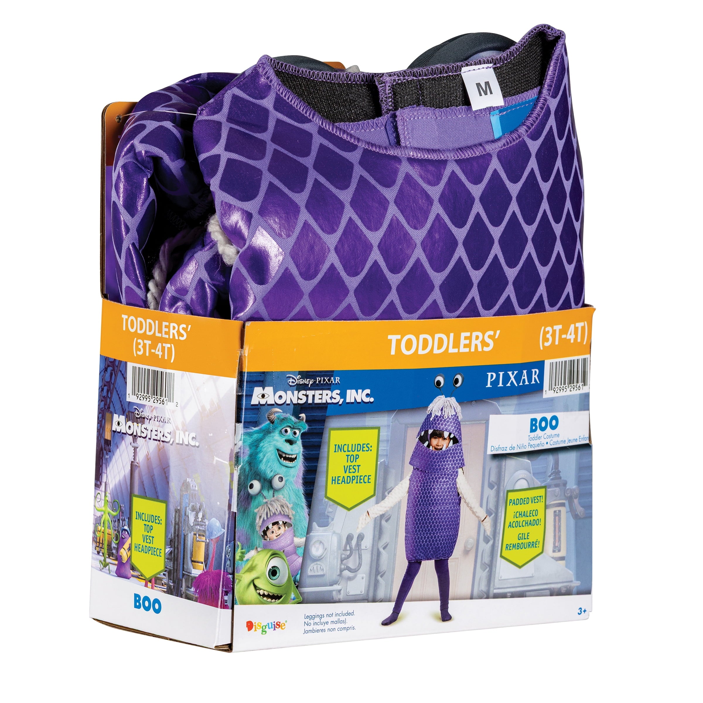 Disney Monsters Inc. Boo Halloween Costume for Children, Toddlers Size 3T-4T, by Disguise