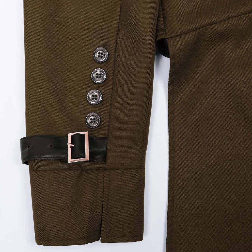 Men Clearance LYXSSBYX Mens Jackets Fall Fashion Halloween Men's Costume Men's Mid Length Retro Tuxedo Costume
