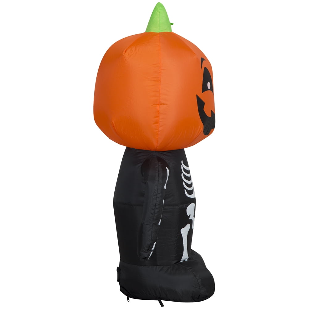 Airblown Inflatables Halloween Pumpkin Boy Skeleton
