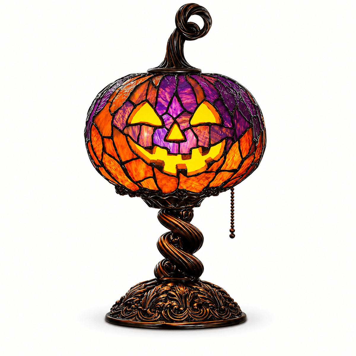 Diceymbol Halloween Decorations and Fall Decor, Halloween Venue Decoration Ghost Props LED Illuminated Ghost Decorations for Tabletop, Mantel, Shelf Indoor Outdoor 9.05 inch