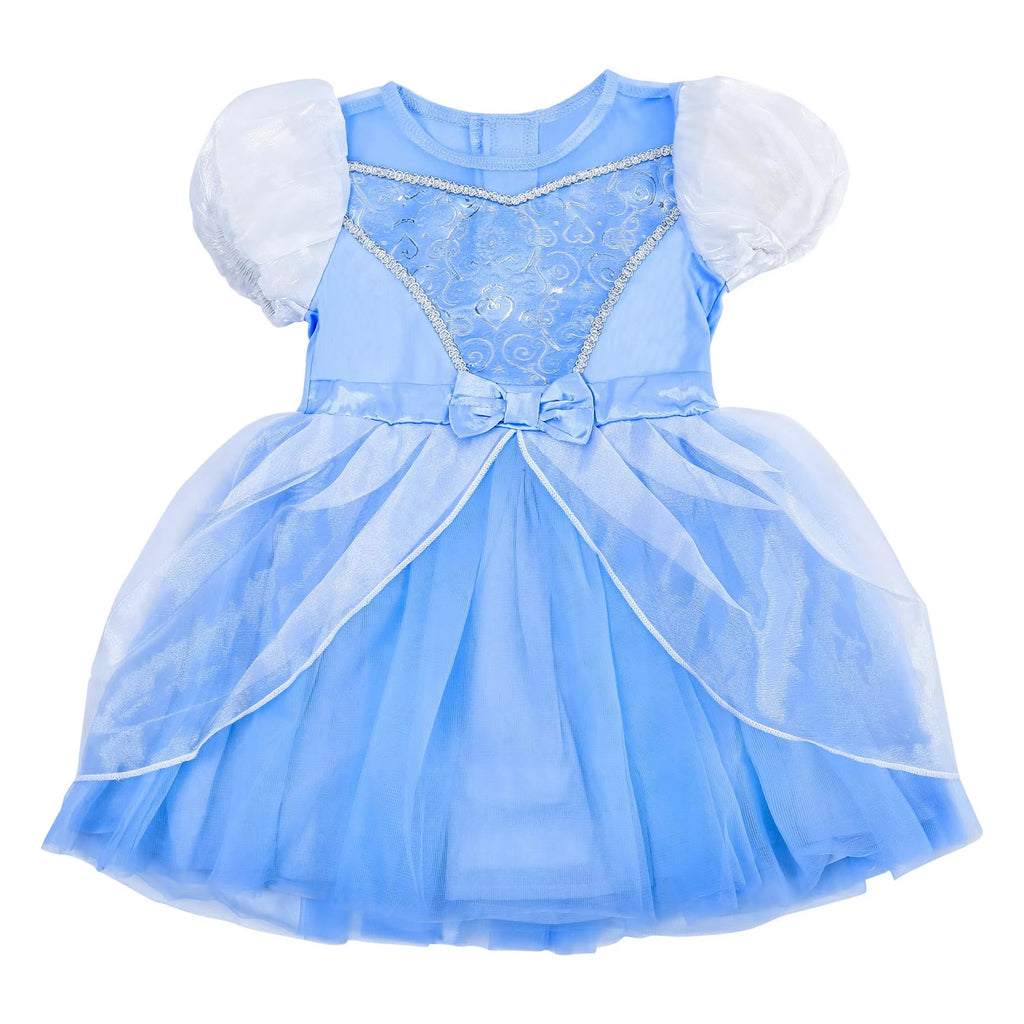 IKALI Baby Girls Princess Costume Dress up Clothes, Toddler Tutu Blue Outfit for Birthday Party 6M-4T