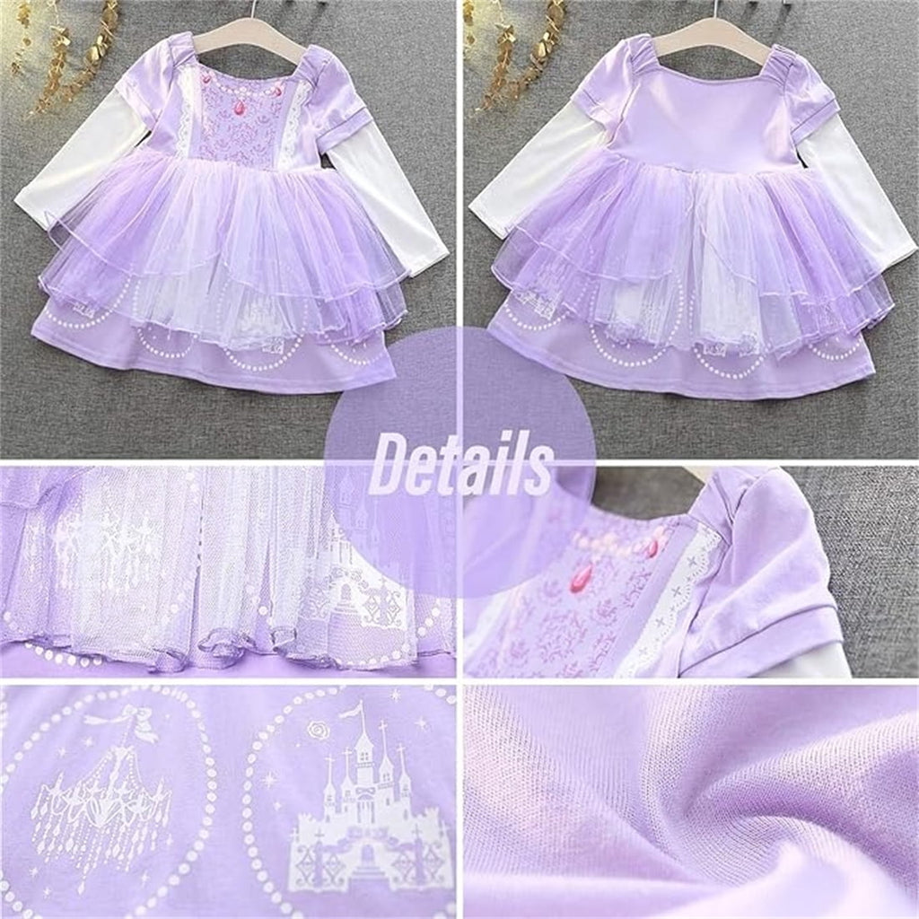 WIBACKER 1-6Y Toddler Girls Princess Costumes Dresses Fancy Dress Up Clothes for Halloween Party Cosplay, Christmas Gift