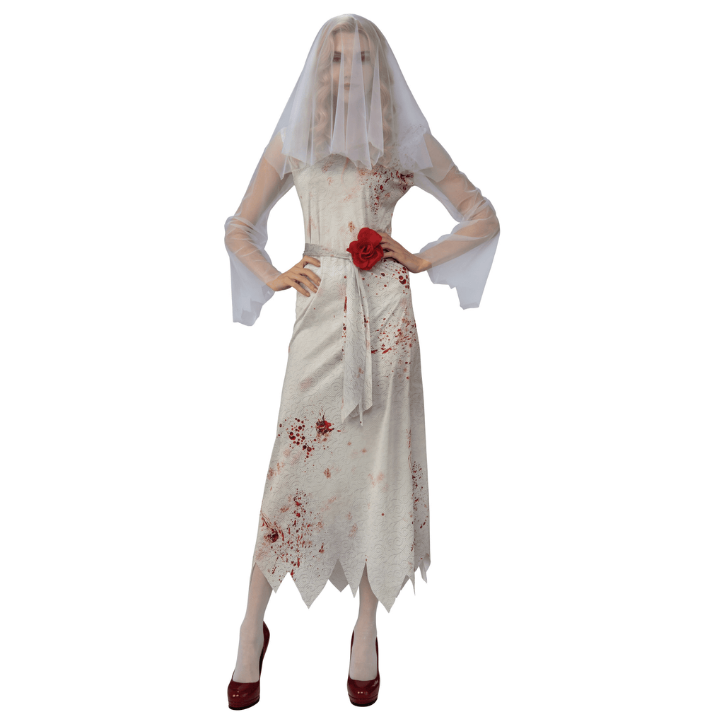 Ghost Bride Halloween Costume for Adults, Women's Size M (8/10), by Way to Celebrate