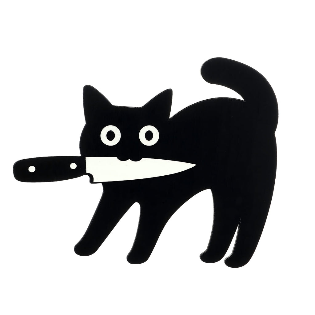 Halloween Wall Decorations Set of 3 Cat-8.6" Black Cat Wooden Indoor Halloween Decoration for Door Cornor for Entrance Hall, Kitchen, Shelf Ultimate Door Corner Decoration