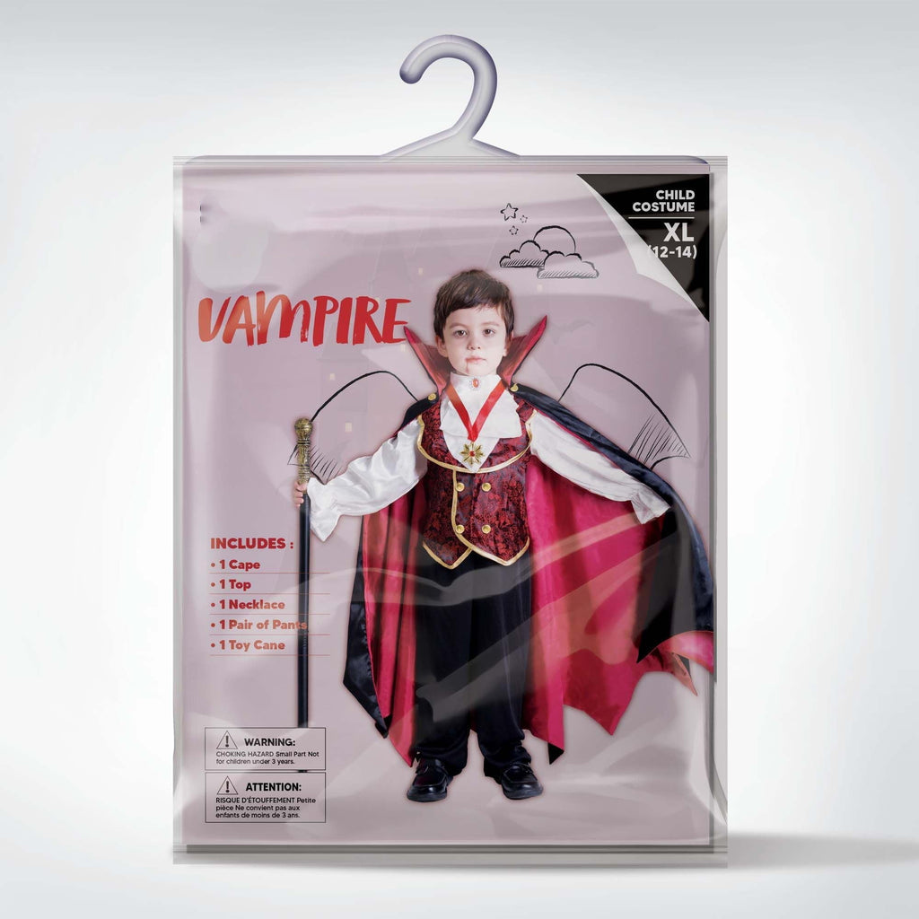 Joyfy Gothic Vampire Costume Kids, Toddler Vampire Costume Halloween Vampire Costume, Vampire costume for boys, Halloween Party Dress Up (3-4yrs)