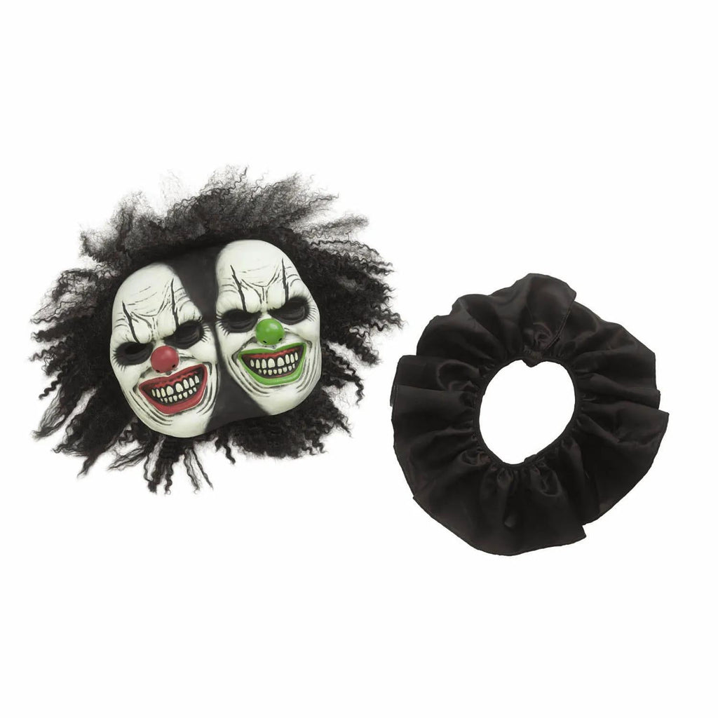 Fun World Mens Two-Headed Clown Jumpsuit Costume - Size One Size Fits Most - Green