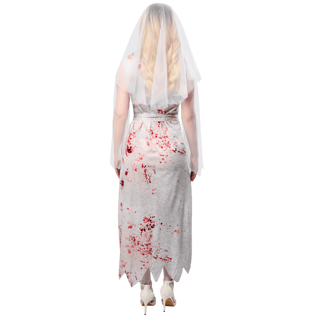 Ghost Bride Halloween Costume for Adults, Women's Size L (12/14), by Way to Celebrate