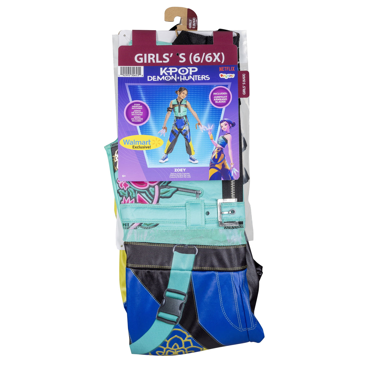 Netflix K-Pop Demon Hunters Zoey Halloween Costume for Children, Girls Size S (6/6X), by Disguise