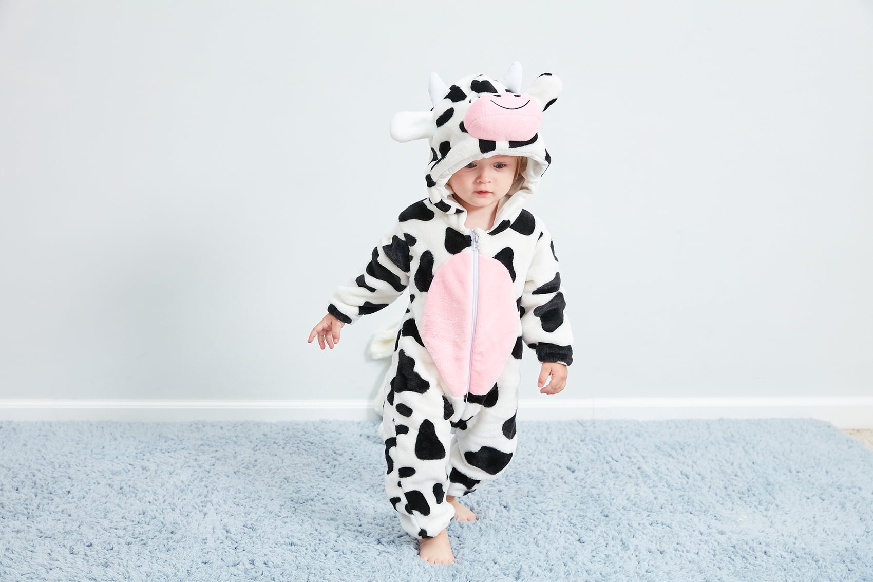 Baby White Cow Green Dinosaur Blue Shark Costumes Toddler Outfit Infants Romper
