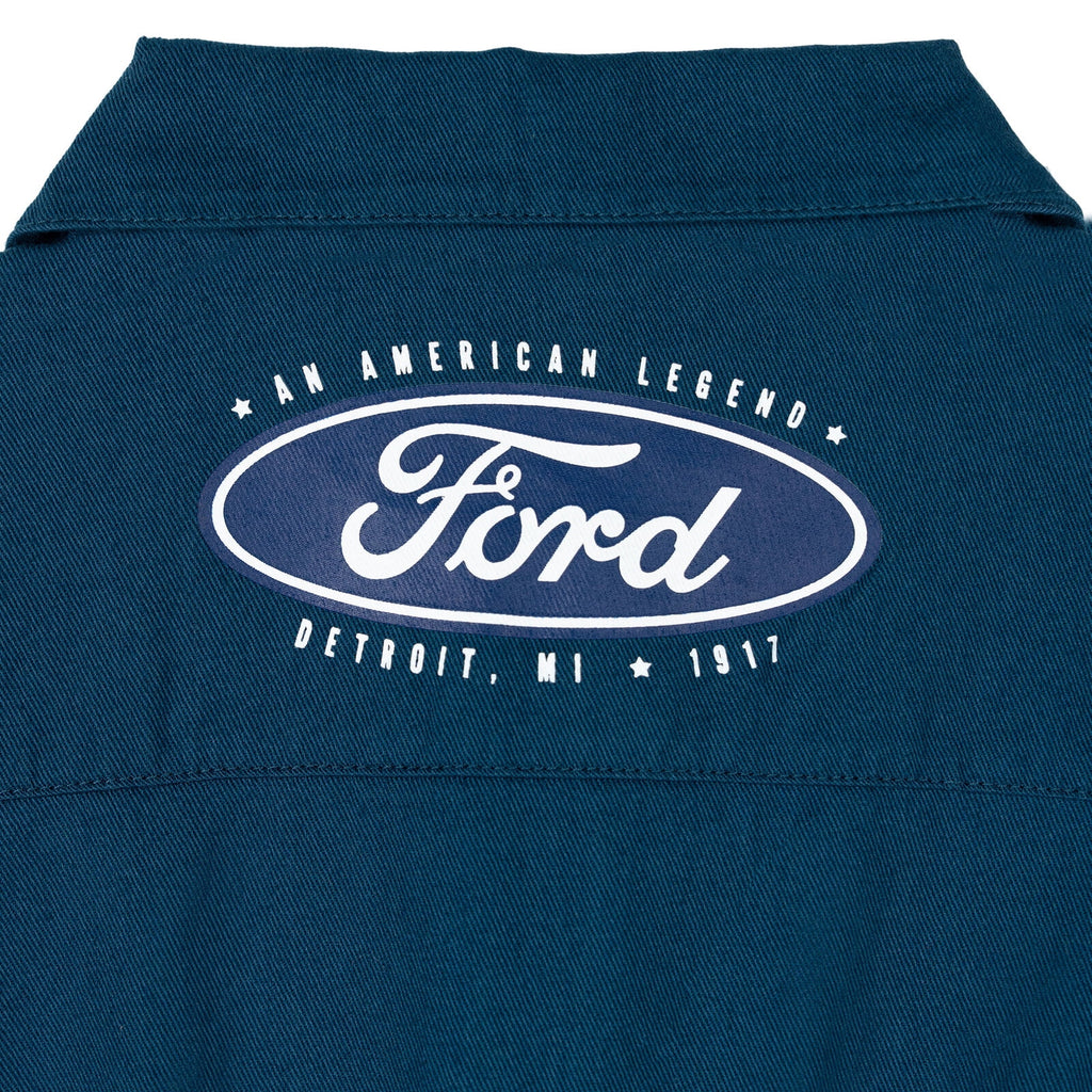 Ford Toddler Boys' Racing Mechanic Suit Zip Up Pit Crew Outfit Navy Blue