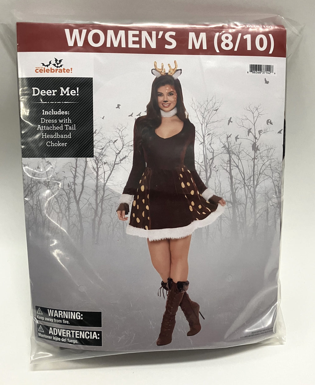 Deer Me! Halloween Costume for Adults, Women's Size 2X (20/22W), by Way to Celebrate
