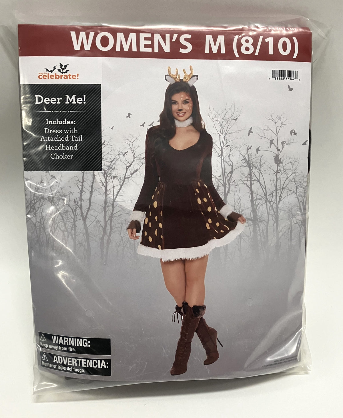 Deer Me! Halloween Costume for Adults, Women's Size 2X (20/22W), by Way to Celebrate