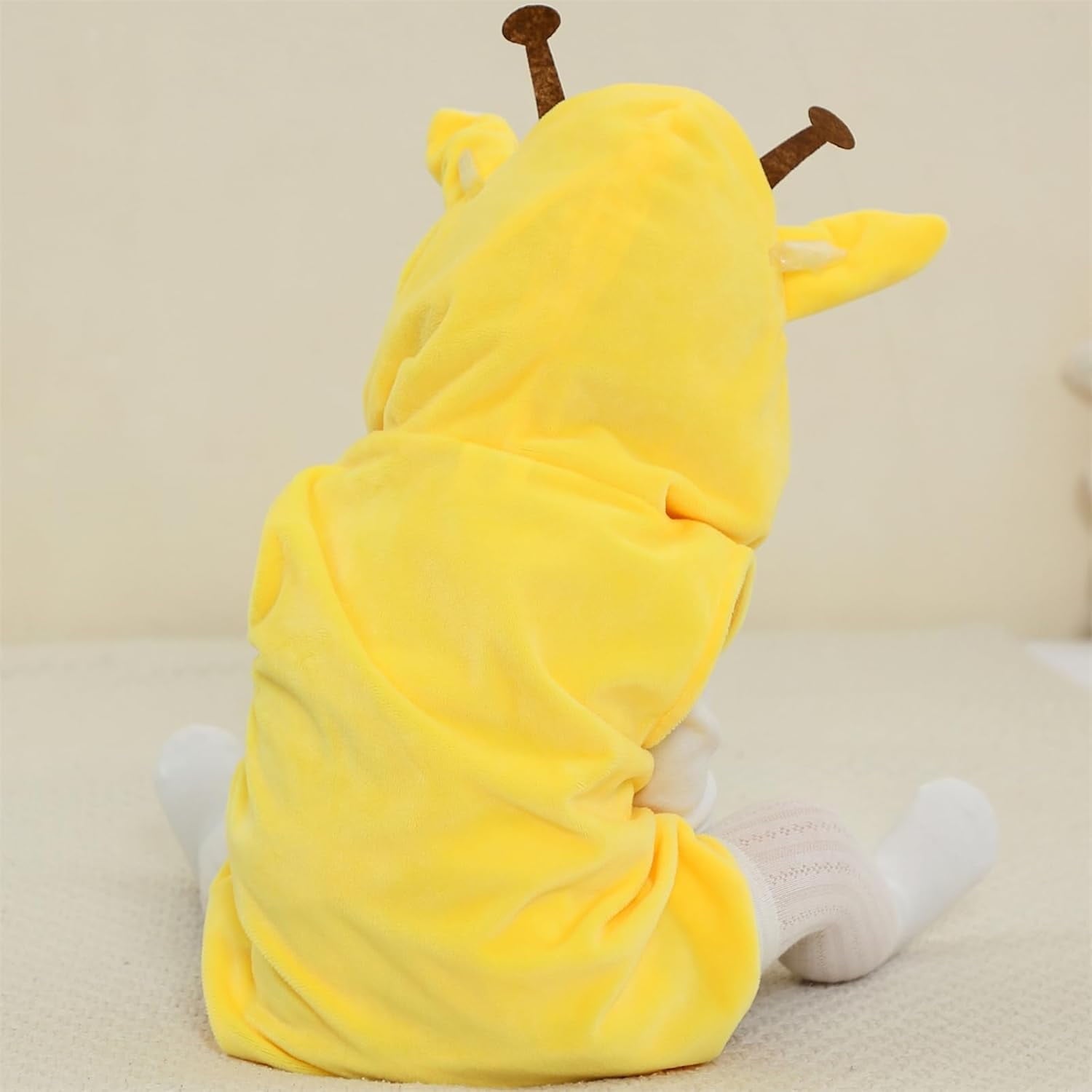 WIBACKER 0-24M Baby Boy Dinosaur Costume for Themed Parties and Halloween, Flannel Hooded Outfit Suit