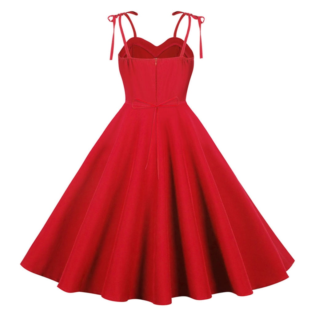 Tejiojio Women's On-trend Dresses Renaissance Women Vintage Solid Spaghetti Strap Evening Party Prom Dress