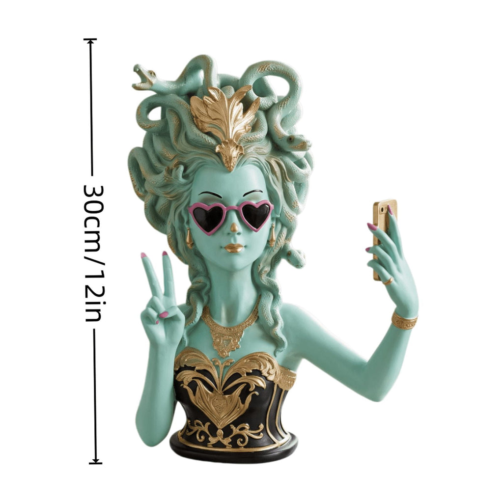 Mauxuk Halloween Black Witch Acrylic Decor - Gothic 2D Tabletop Centerpiece for Spooky Party, Haunting Mantel Decor, Gift for Horror Fans, 8-Inch Tall with Stand