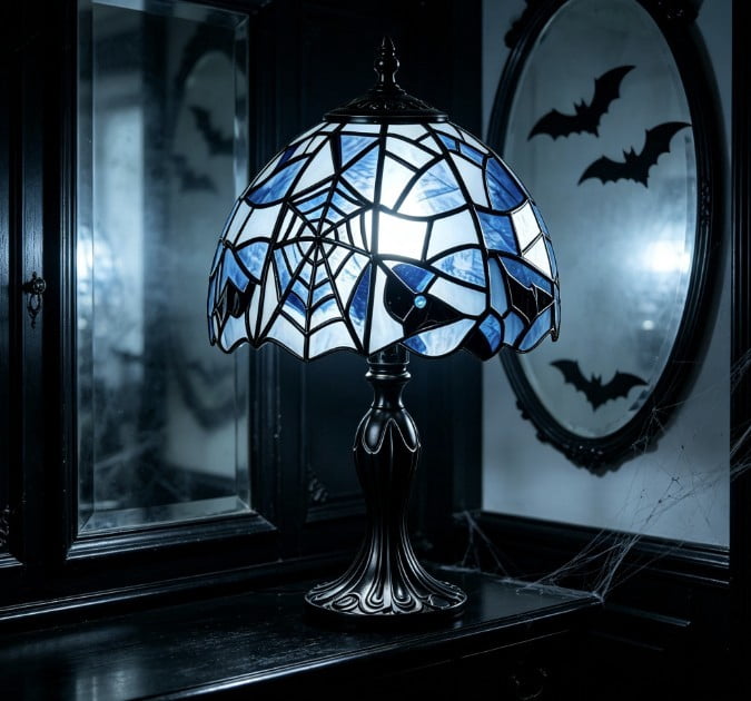 Halloween Decor Witch Hat Lamp, LED Halloween Night Light, Halloween Decorations Indoor, Witchy Decor for Shelf Mantel Table, Gothic Home Decoration