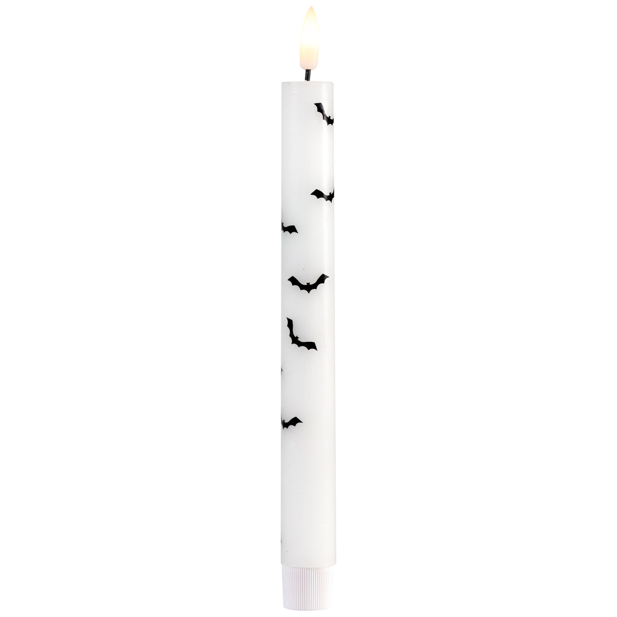 Northlight LED Flickering Flameless Wax Tapered Flying Bats Halloween Candles - 9.75" - Set of 2