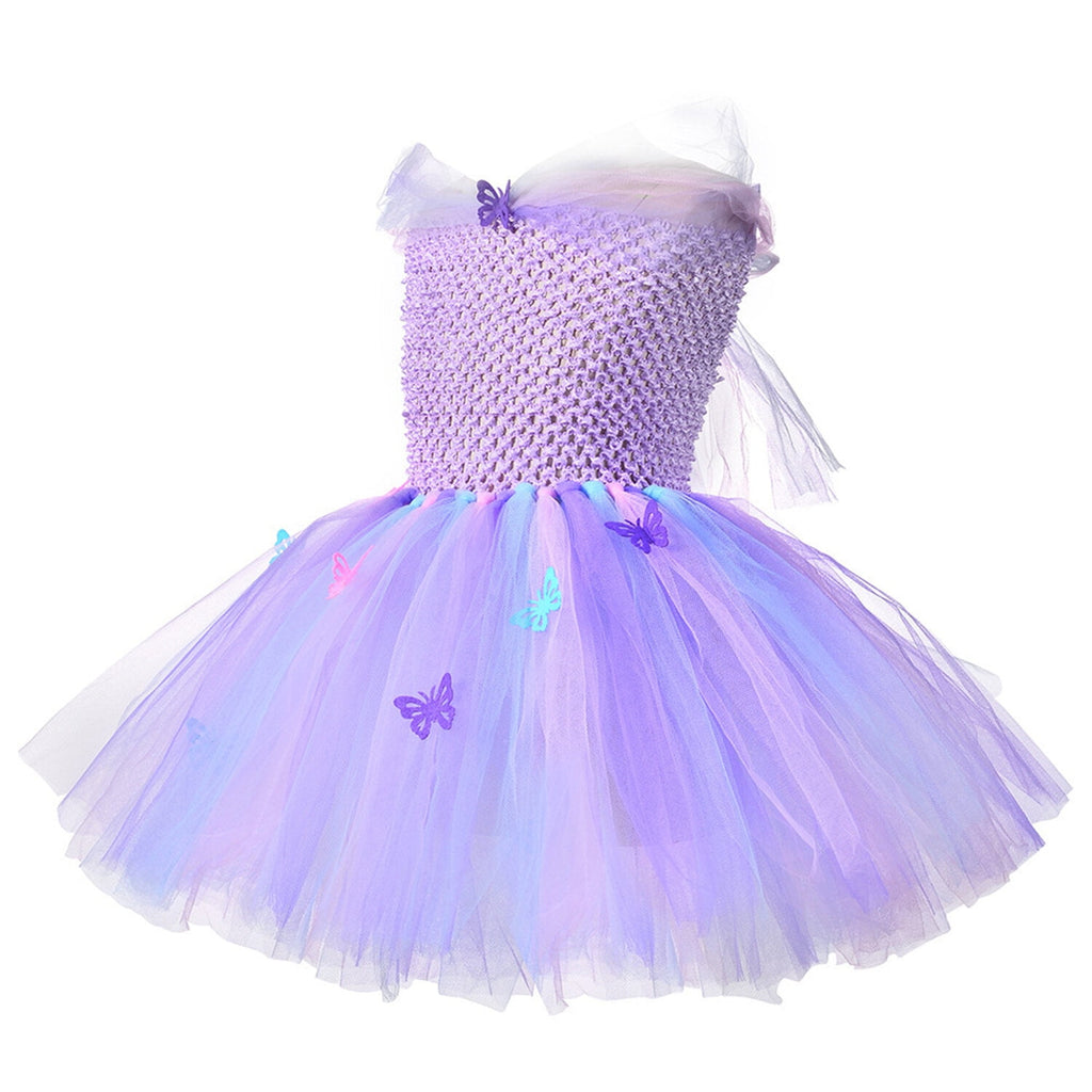 CHOYURME CHONYURM Fairy Halloween Princess Tutu Costume Dress for Girls Holiday Birthday Christmas Party Dress Up