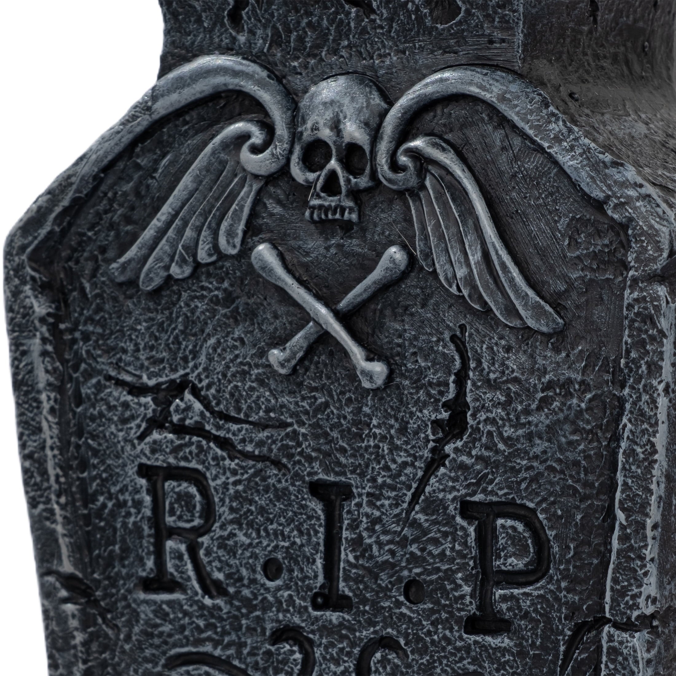 Resin RIP Tombstone Vase Decoration, Gray, 7.5", Halloween by Way To Celebrate