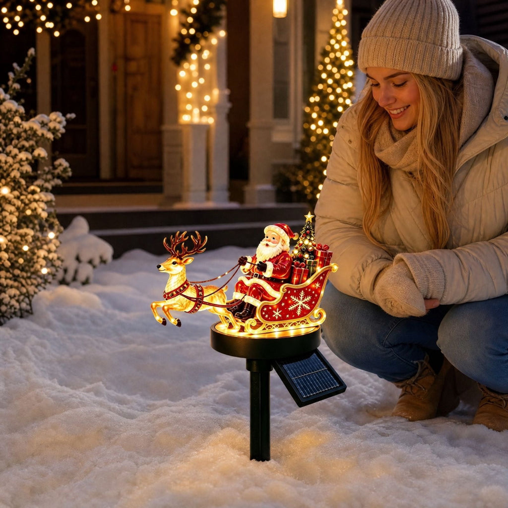 Halloween Witch Cauldron Garden Stake Lights, 2.7Ft LED Color Waterfall-Style Light Flow Flying Witch Garden Stake, Waterproof Weather Resistant Projector Lights for Outdoor Yard, Lawn, Pathway