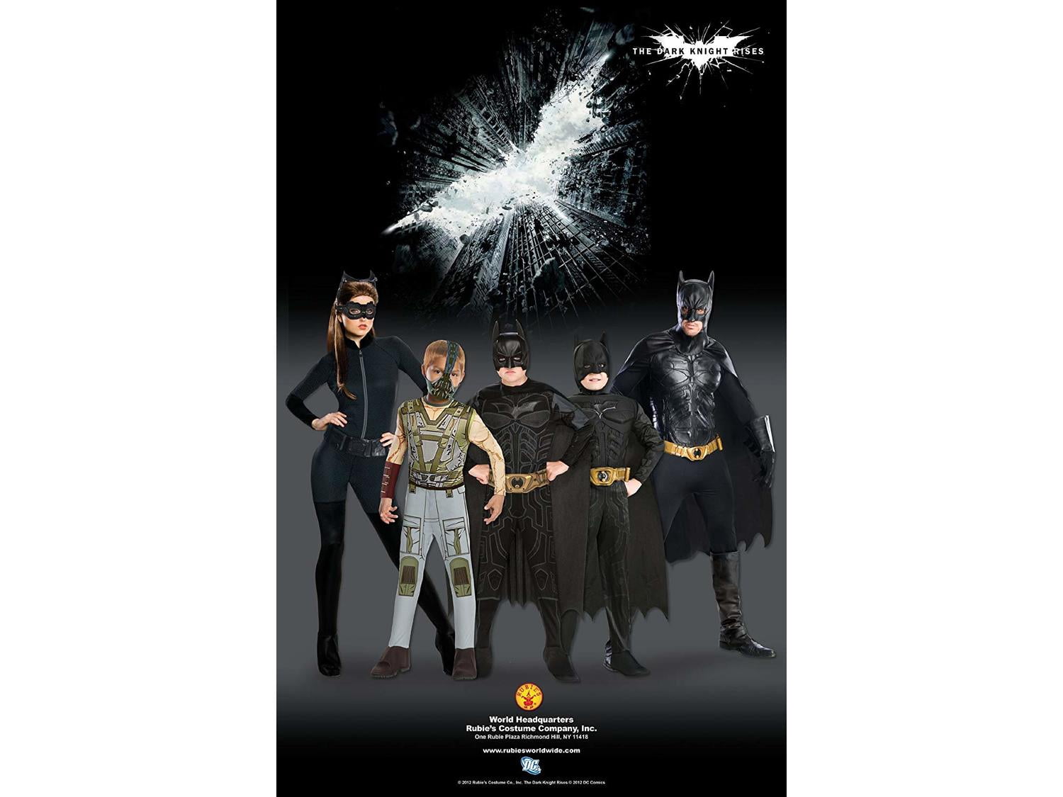 The Dark Knight Rises Batman Mask and Cape Set for Adults by Rubies, Men's One Size
