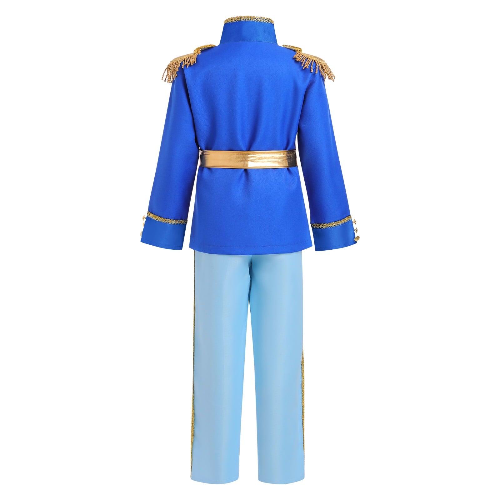 IBTOM CASTLE Boys Prince Charming Costume Halloween Cosplay Dress up Birthday Party Medieval Royal Prince Outfits for Toddler Child 3-4 Years Red 4pcs