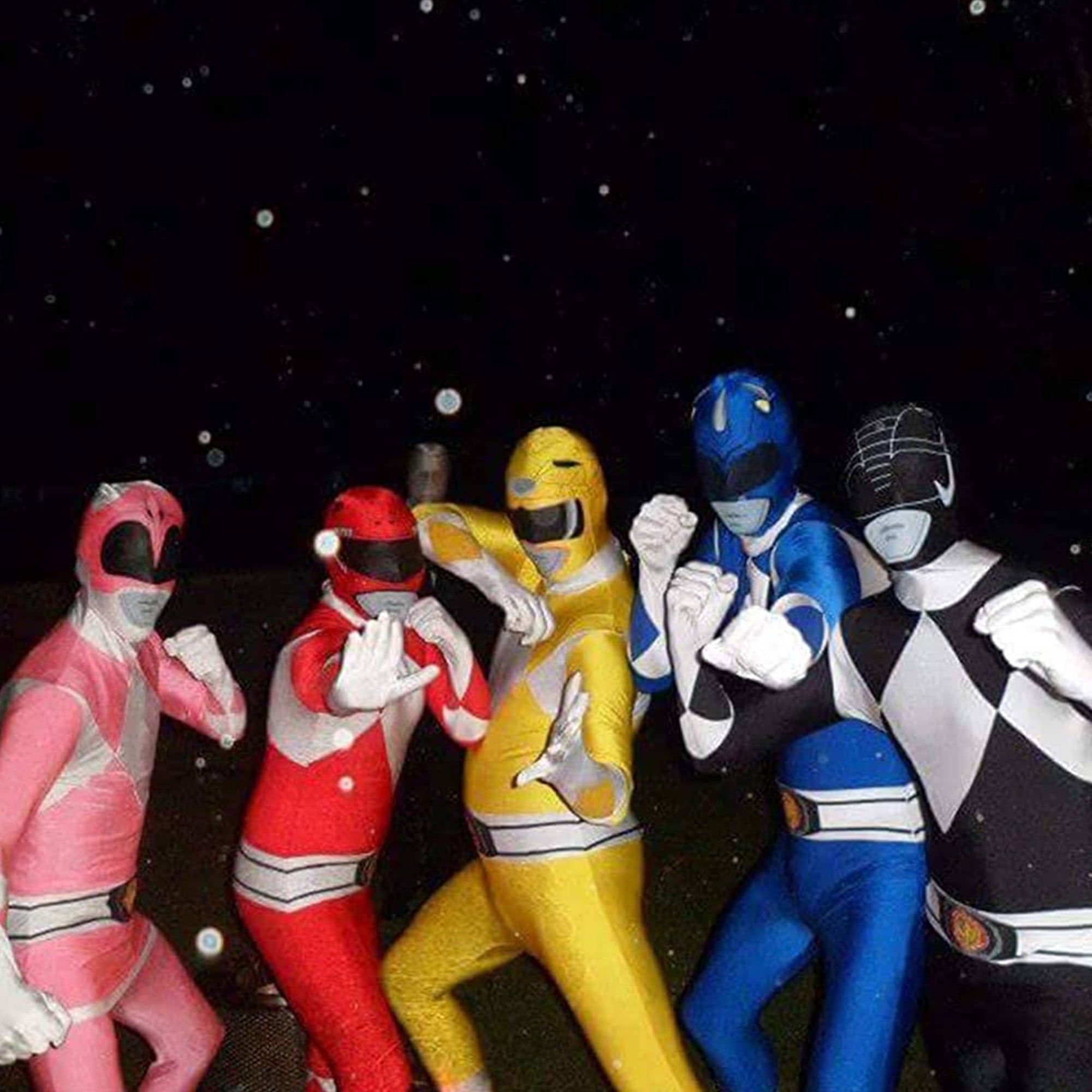 Morphsuits Adult Blue Power Ranger Morphsuit Mens Superhero Fancy Dress Costume Halloween Blue M