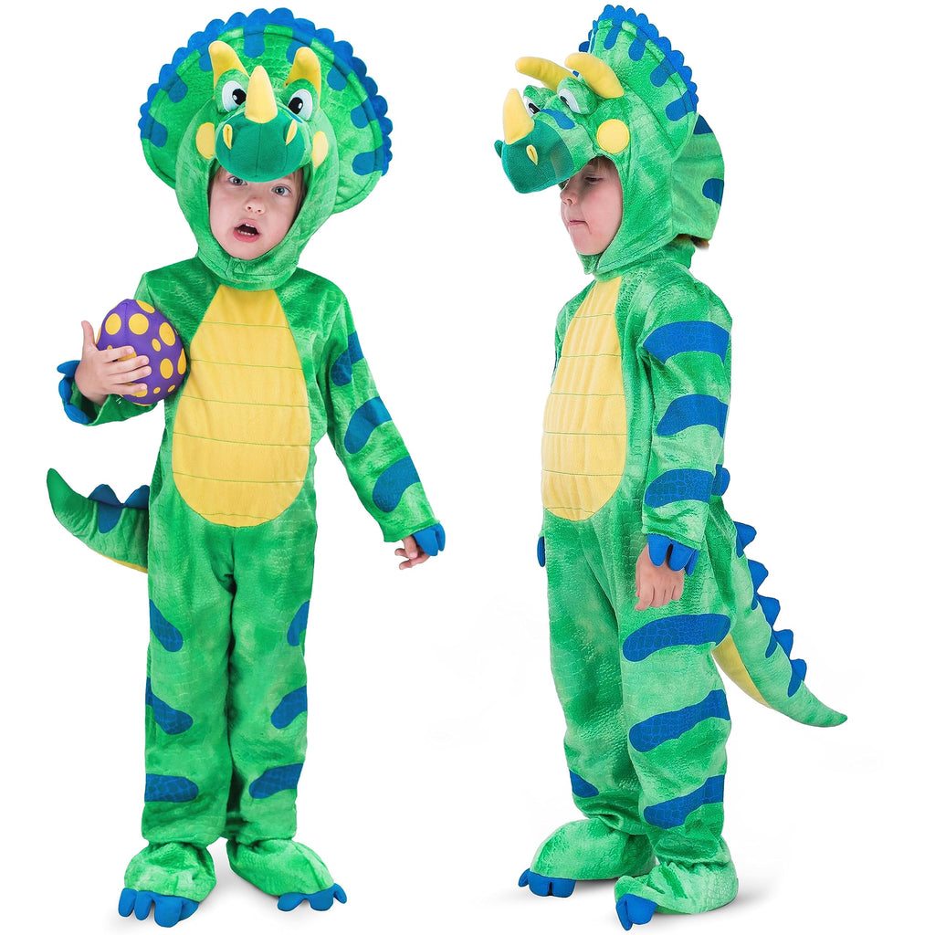 Joyfy Halloween Realistic Blue Tyrannosaurus Rex Children's Dinosaur Costume (with Egg) Suitable for Infant and Toddler Halloween Dress up Party