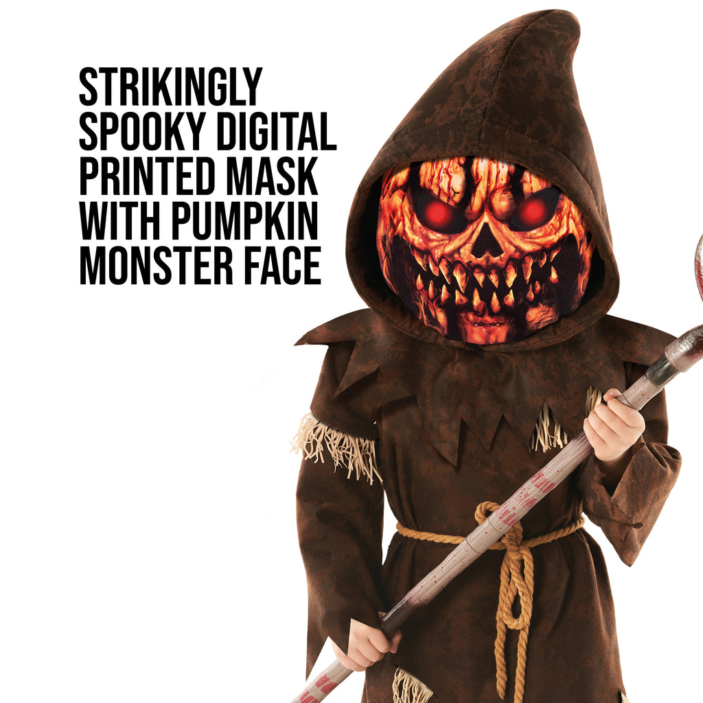 Morph Pumpkin Monster Brown Boys Halloween Costume for Boy Brown Small