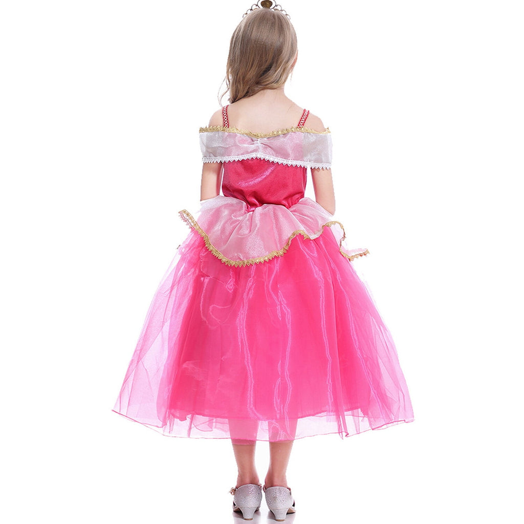 KAWELL Sleeping Beauty Princess Party Costume Dress Halloween Cosplay