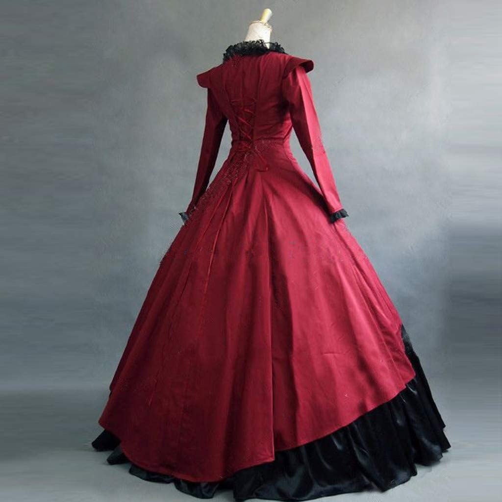 UPPADA Plus Size Victorian Dress for Women Lace Up Flare Sleeve Ball Gown with Corset Evening Party Maxi Gowns Vintage Cocktail Dress Wedding Dresses Early