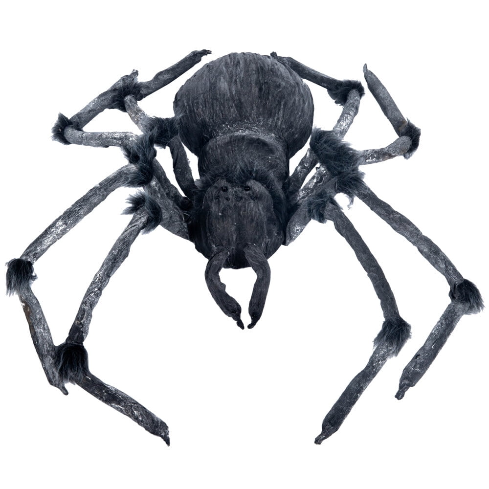 Joyfy 45inch Giant Spider Halloween Decorations,Scary Spider Halloween Outdoor Party Decorations Props Halloween Yard Decorations,Black