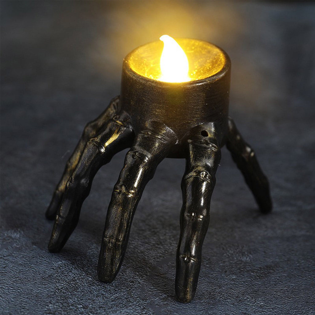 XGFHYJEH Halloween Skeleton Lights Decorations, Halloween Candle Lamp Decoration Ornament Indoor Outdoor, Halloween Scary Decor for Home Outside Yard Lawn Garden Party