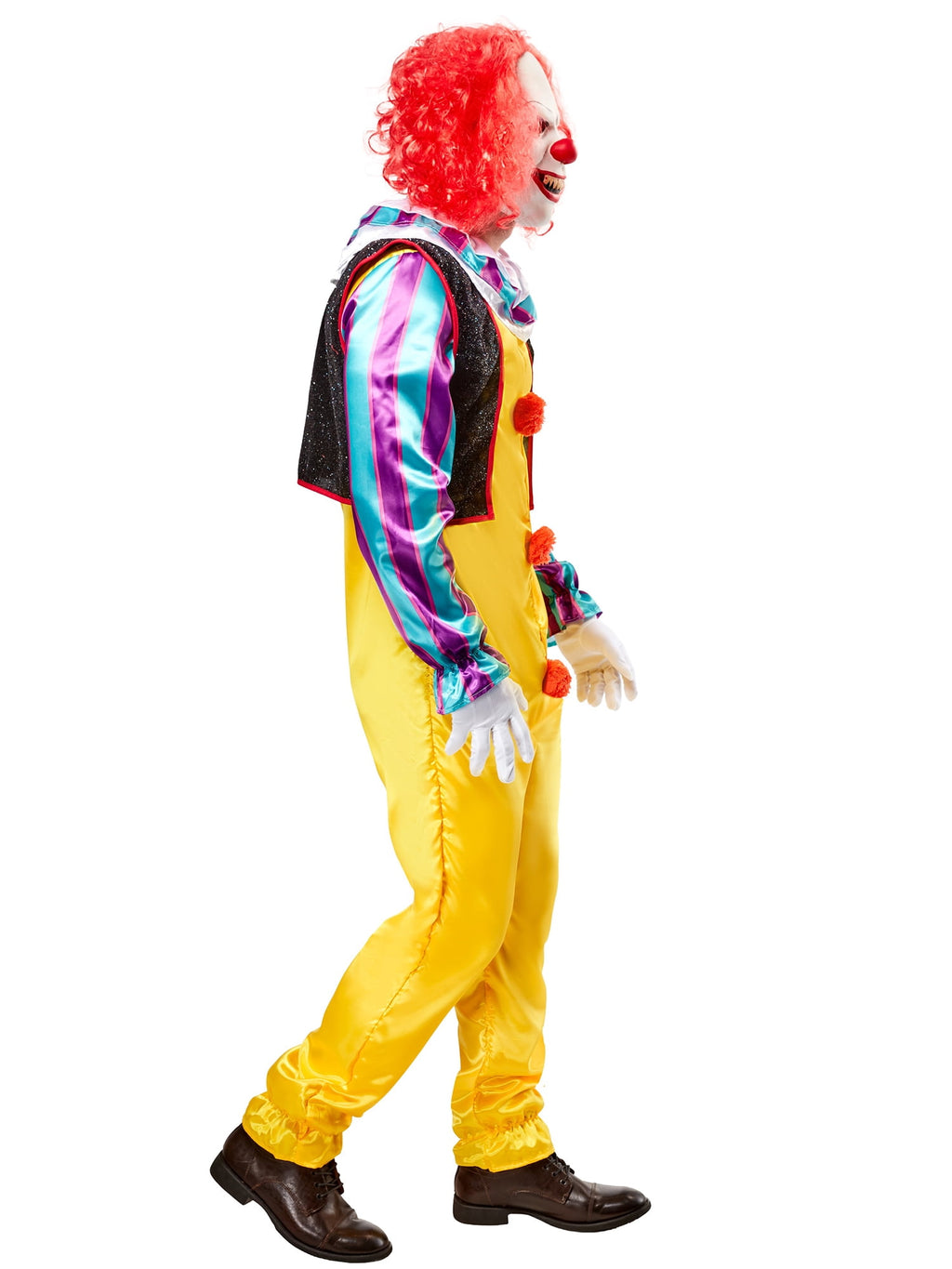 It 1990 Pennywise Costume for Adults by Rubies, Men's One Size