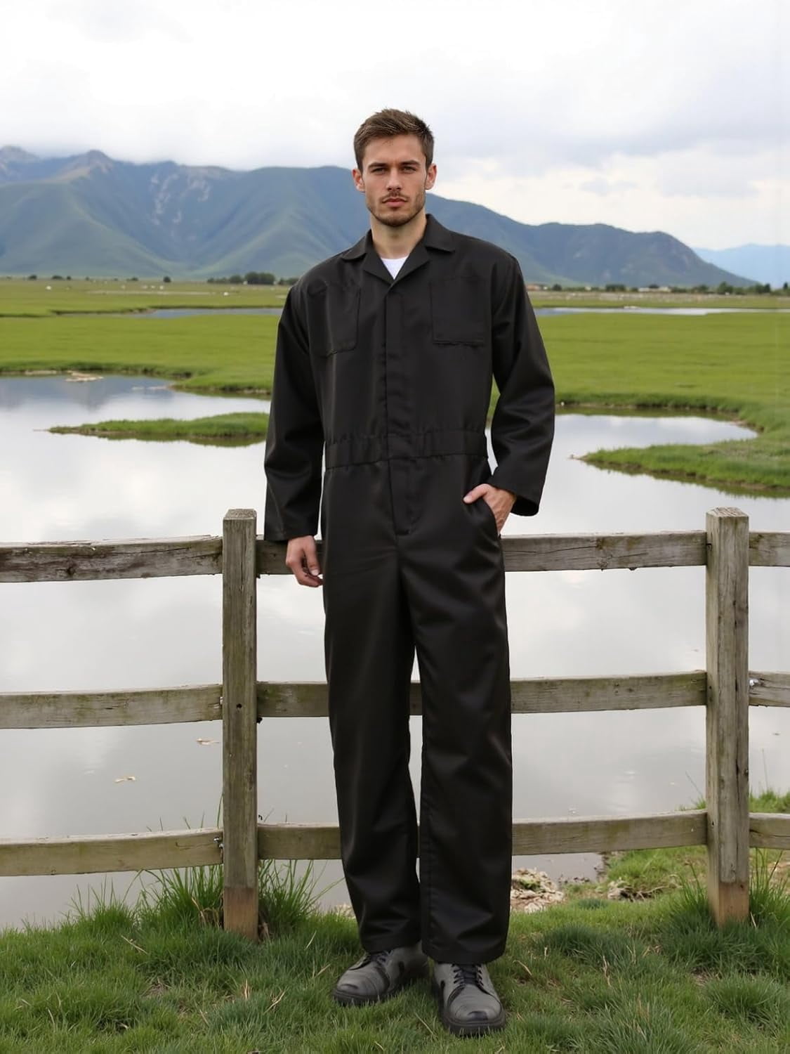 Blue Adult Jumpsuit Coveralls Halloween Michael Myers Costume for Men
