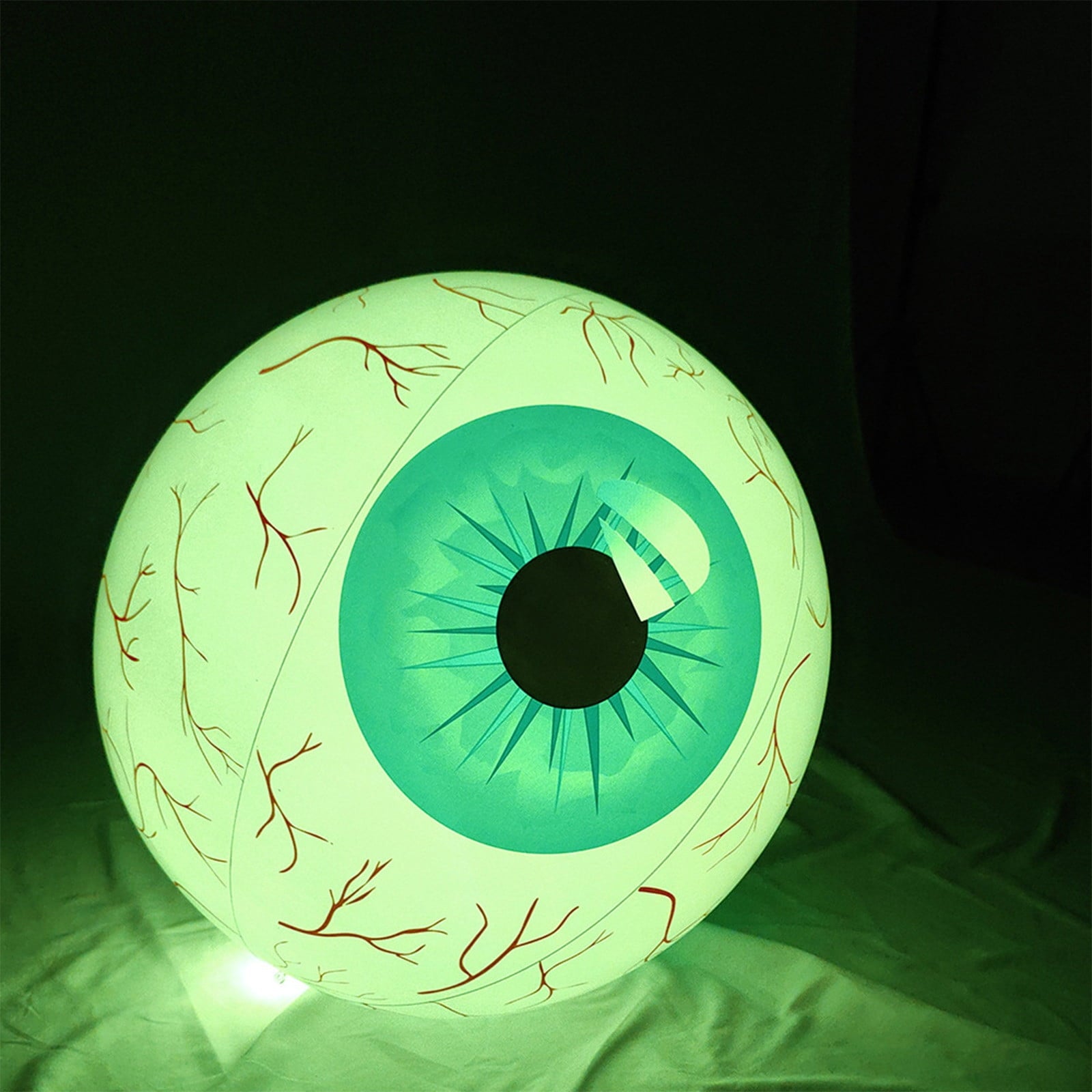 Kdkad Halloween Inflatables Large Set of Eyes Decoration, 23.6 Inch Large LED Glowing Eyes Inflatable Set, Blow Ups Eyes for Yard Horror Parties & Blow-Up Displays