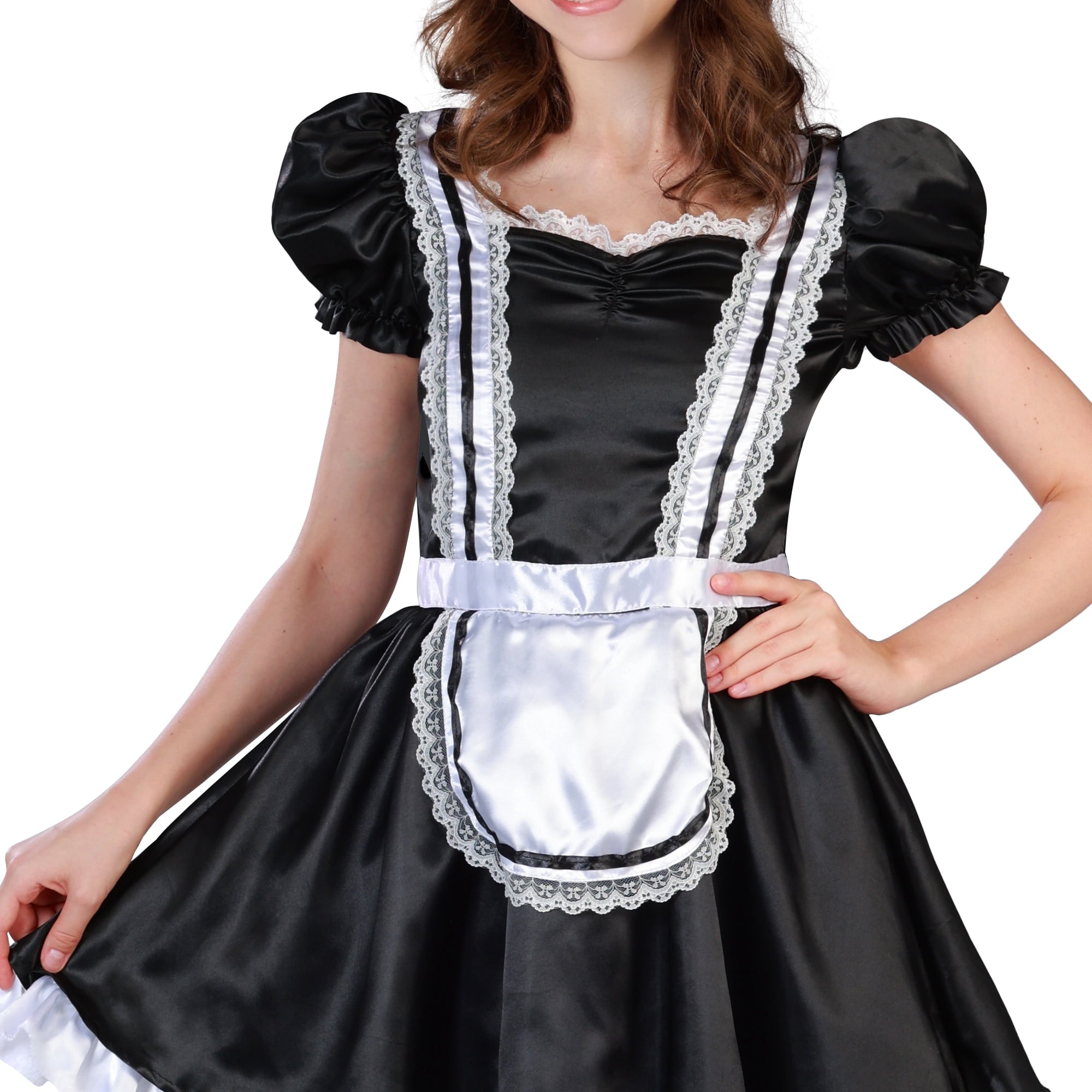 Miss Maid Halloween Costume for Adults, Women's Size S (4/6), by Way to Celebrate