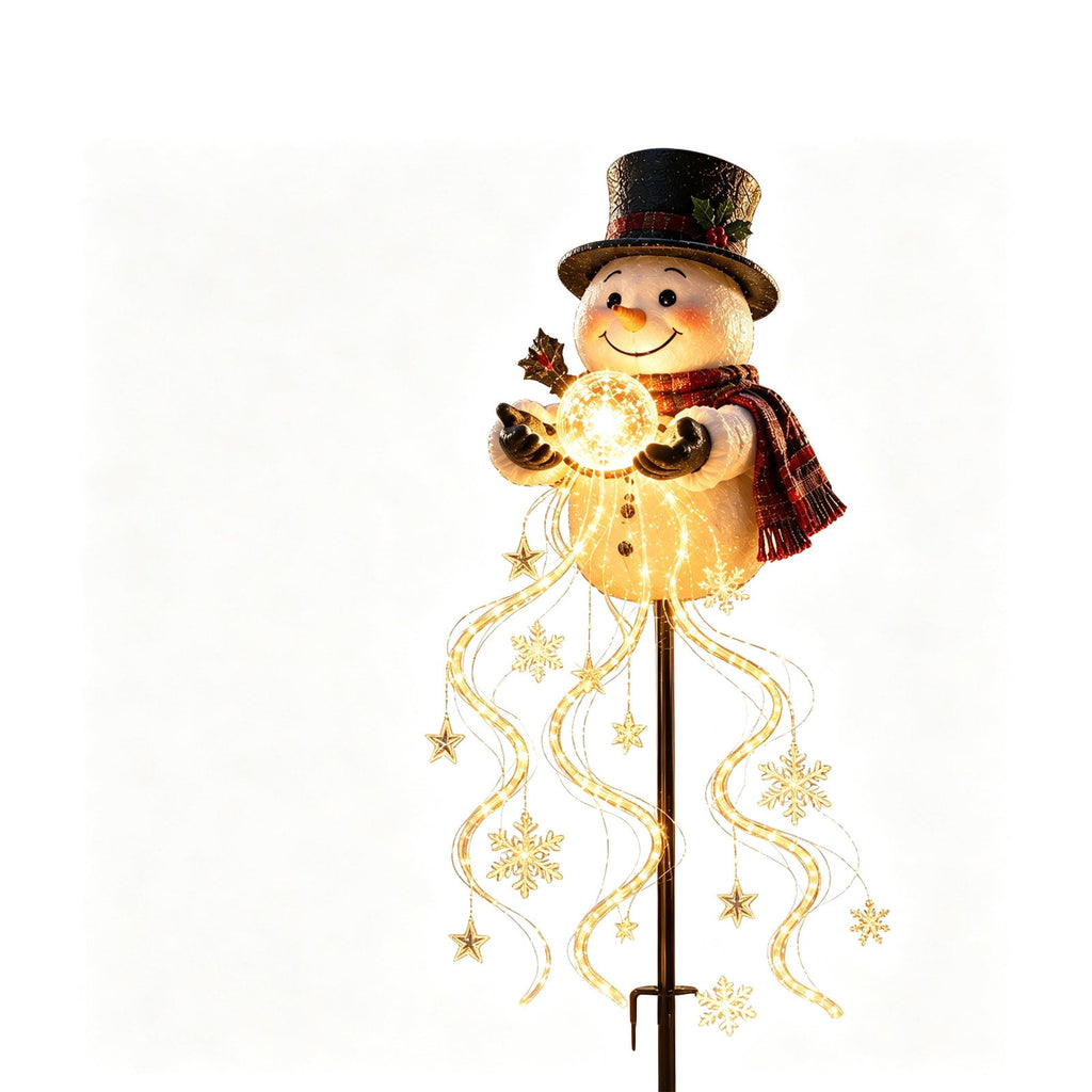 Halloween Witch Cauldron Garden Stake Lights, 2.7Ft LED Color Waterfall-Style Light Flow Flying Witch Garden Stake, Waterproof Weather Resistant Projector Lights for Outdoor Yard, Lawn, Pathway