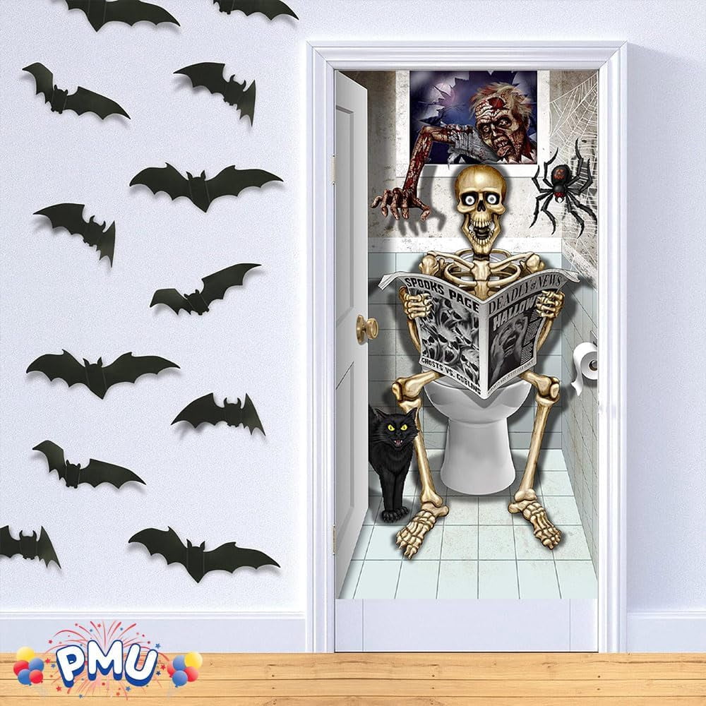 PMU Halloween Microwave Door Decoration 12in x 24in (1/pkg) Pkg/1