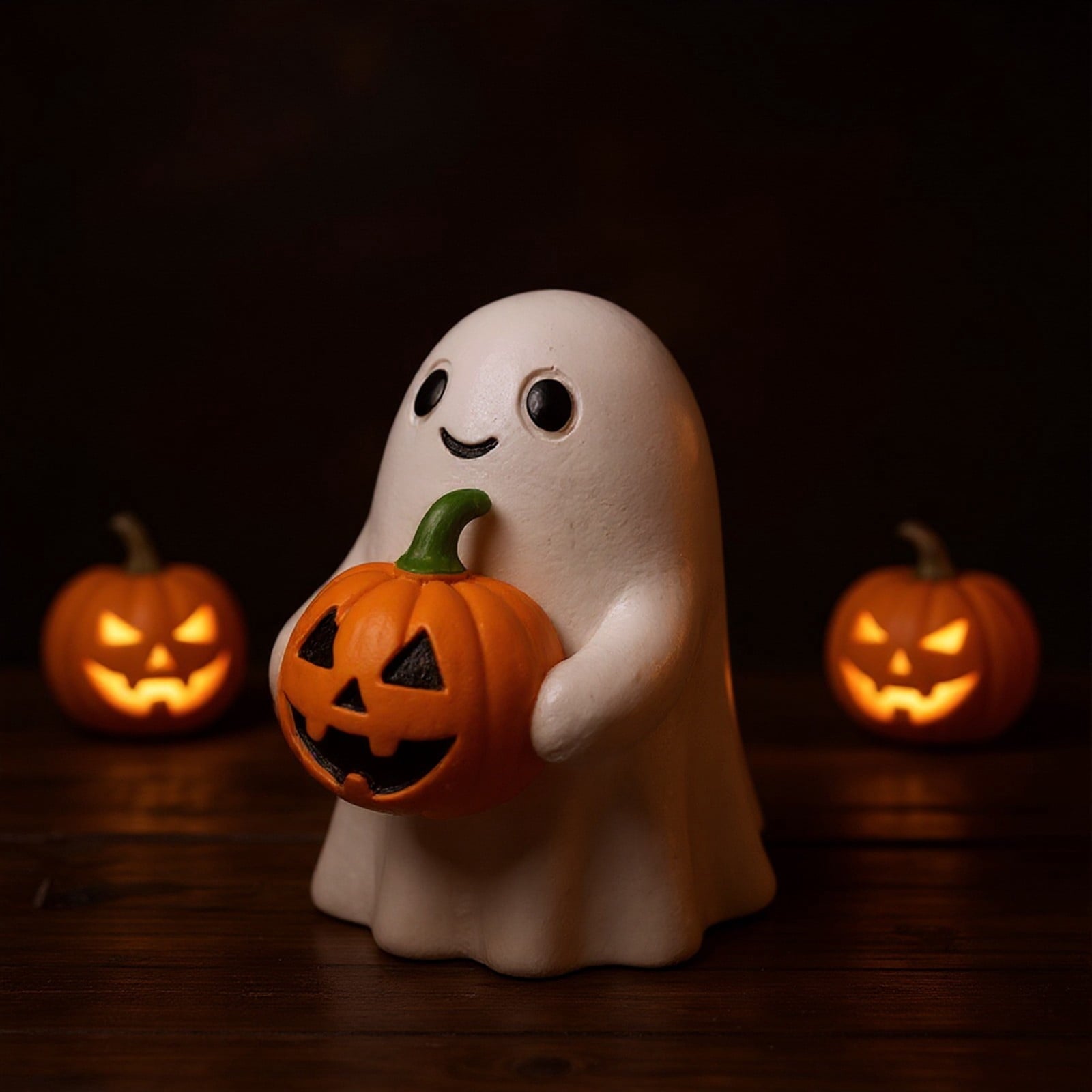 Halloween Decorations, Ghost Resin Crafts Ornaments, Alloween Decoration for Porch Yard Patio Indoor Decor Fall Autumn Home Shelf Mantel Ornament
