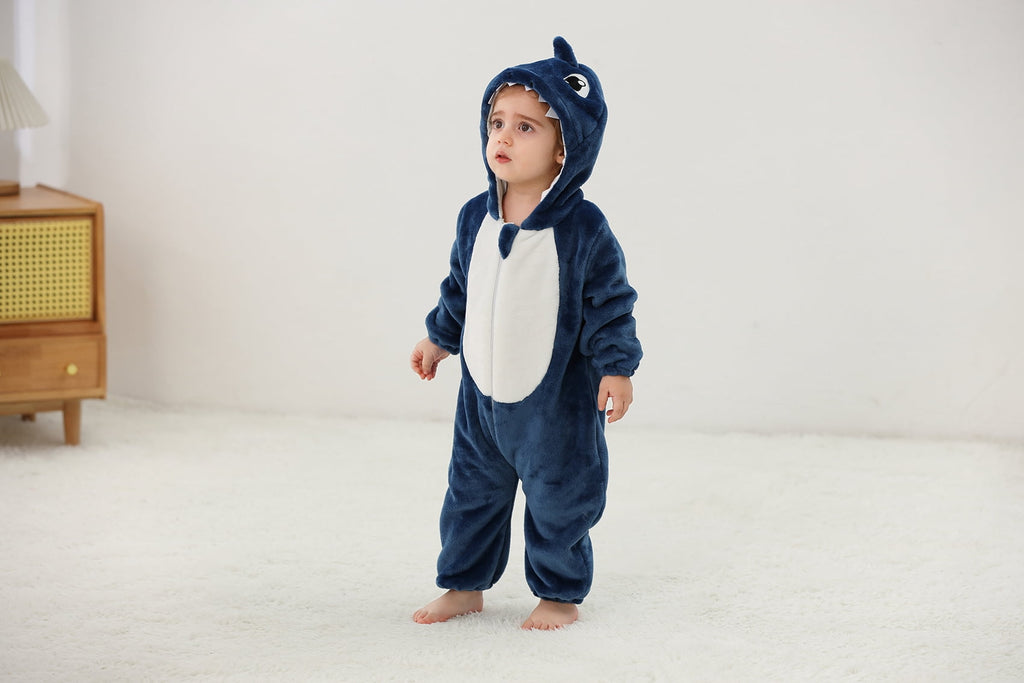 Baby White Cow Green Dinosaur Blue Shark Costumes Toddler Outfit Infants Romper