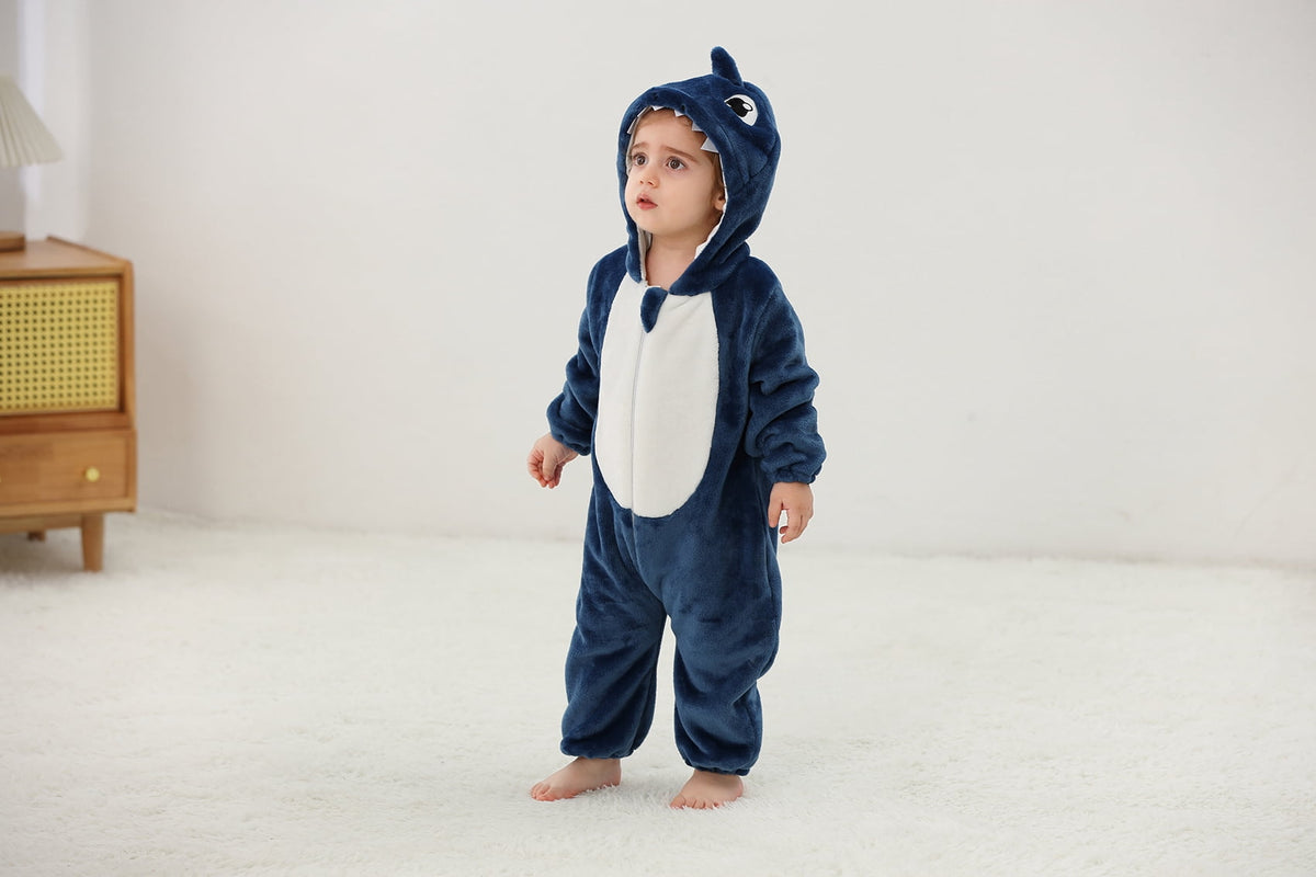 Baby White Cow Green Dinosaur Blue Shark Costumes Toddler Outfit Infants Romper