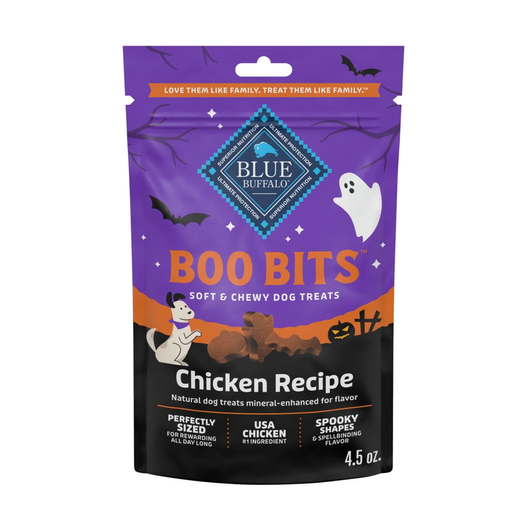 Blue Buffalo Boo Bits Soft & Chewy Halloween Dog Treats, Tasty Chicken Recipe, 4.5-oz Bag