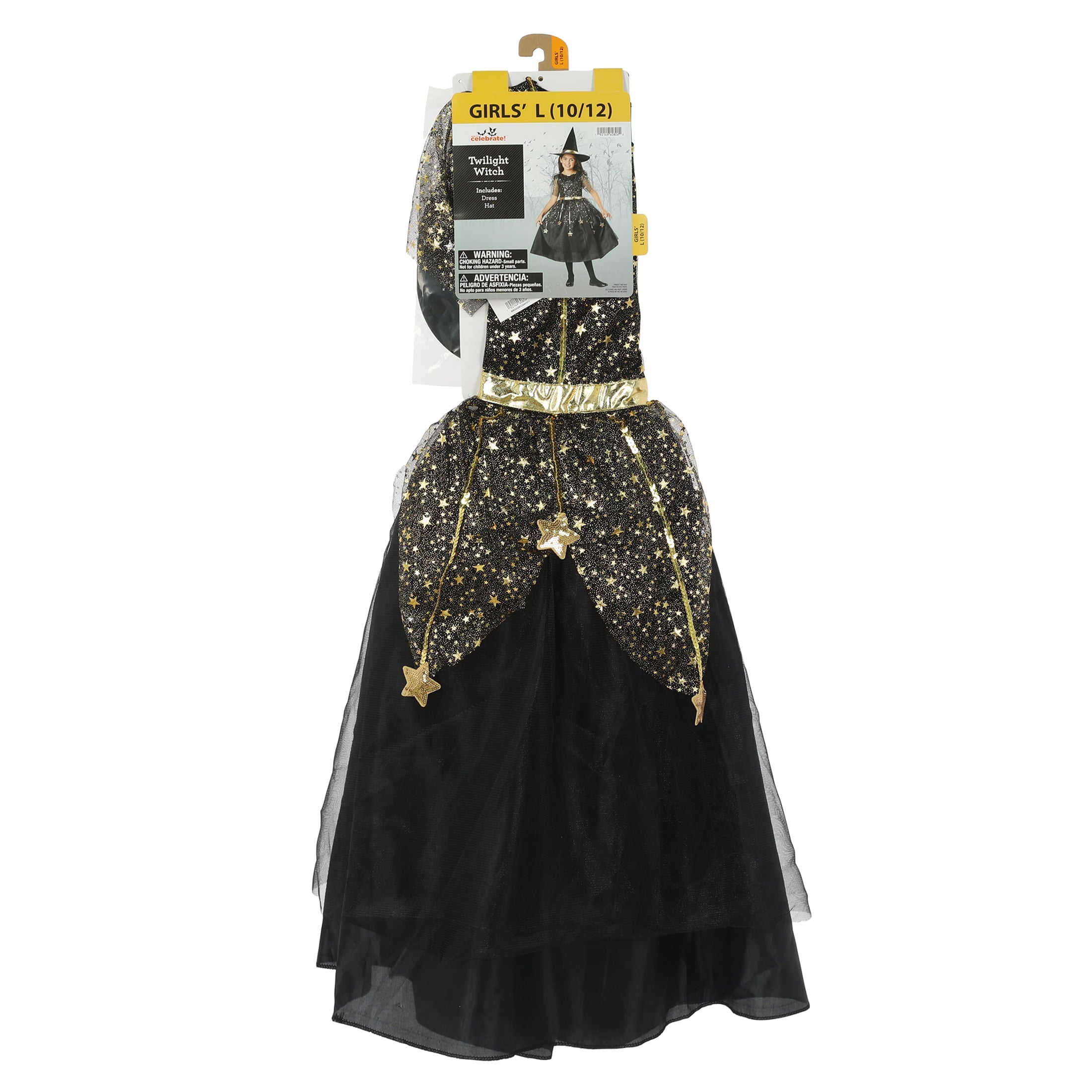 Twilight Witch Halloween Costume for Children, Girls' Size M (7/8), by Way to Celebrate