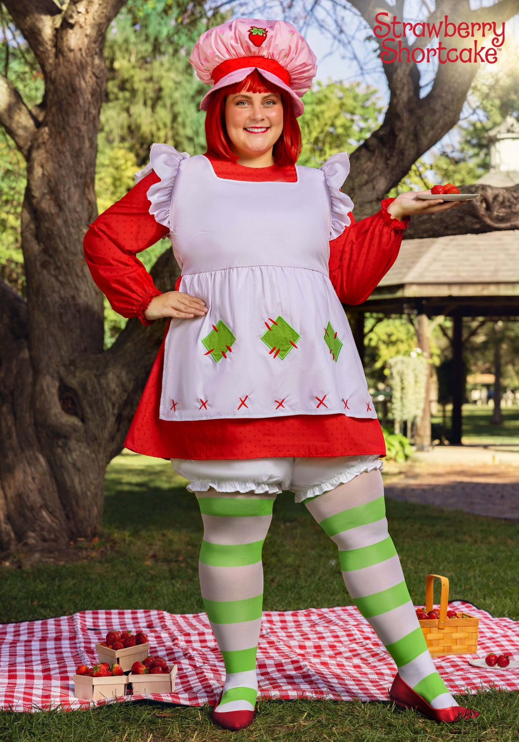 Plus Size Classic Strawberry Shortcake Costume for Women