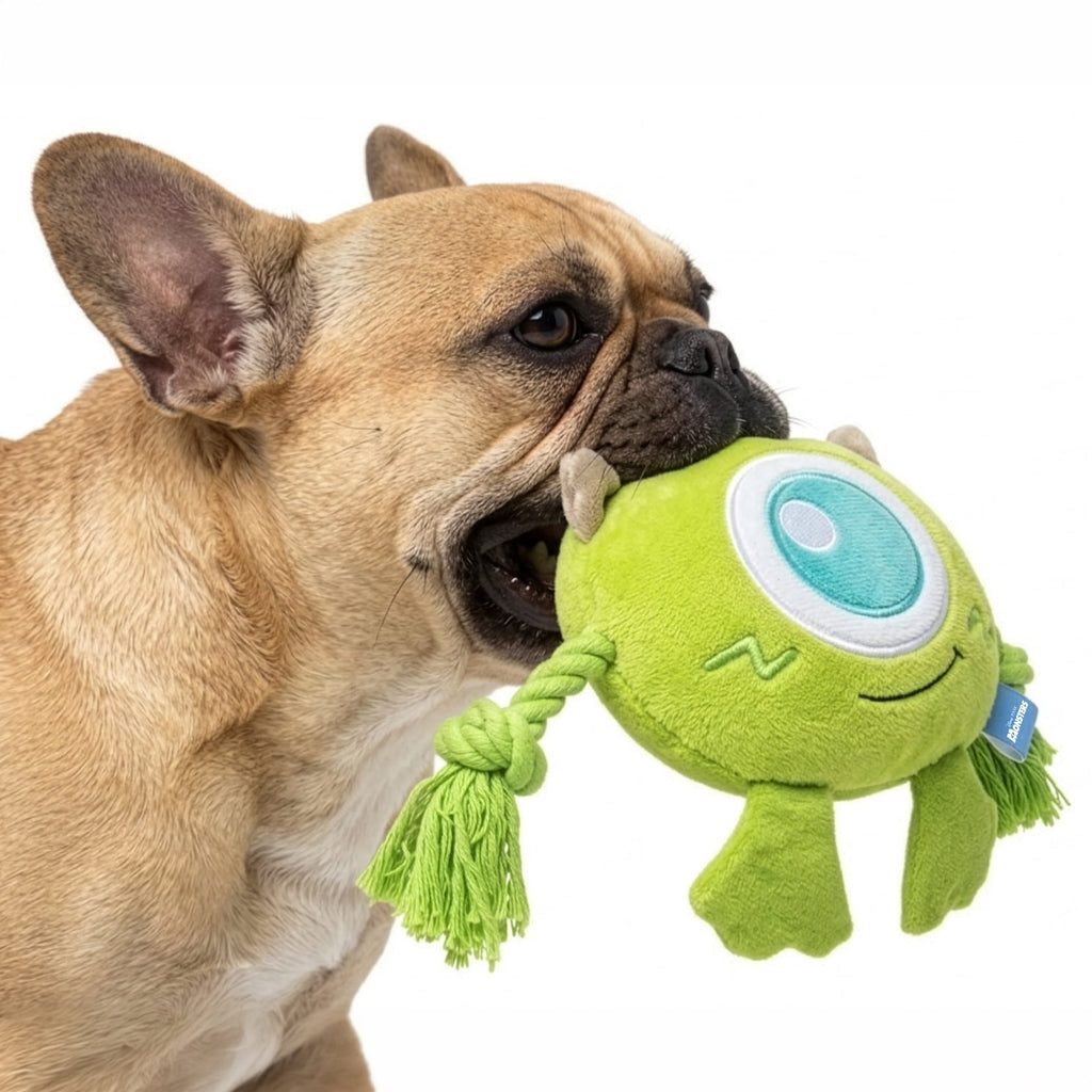 Disney Halloween Dog Toy, Nightmare before Christmas, Zero, Plush, Squeaky, Black & White, 8.66"